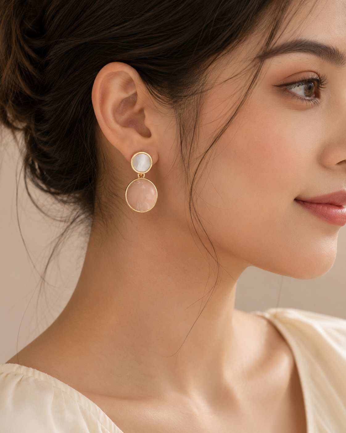 Elegant Blush Pearl Drop Earrings πΈπ€β¨