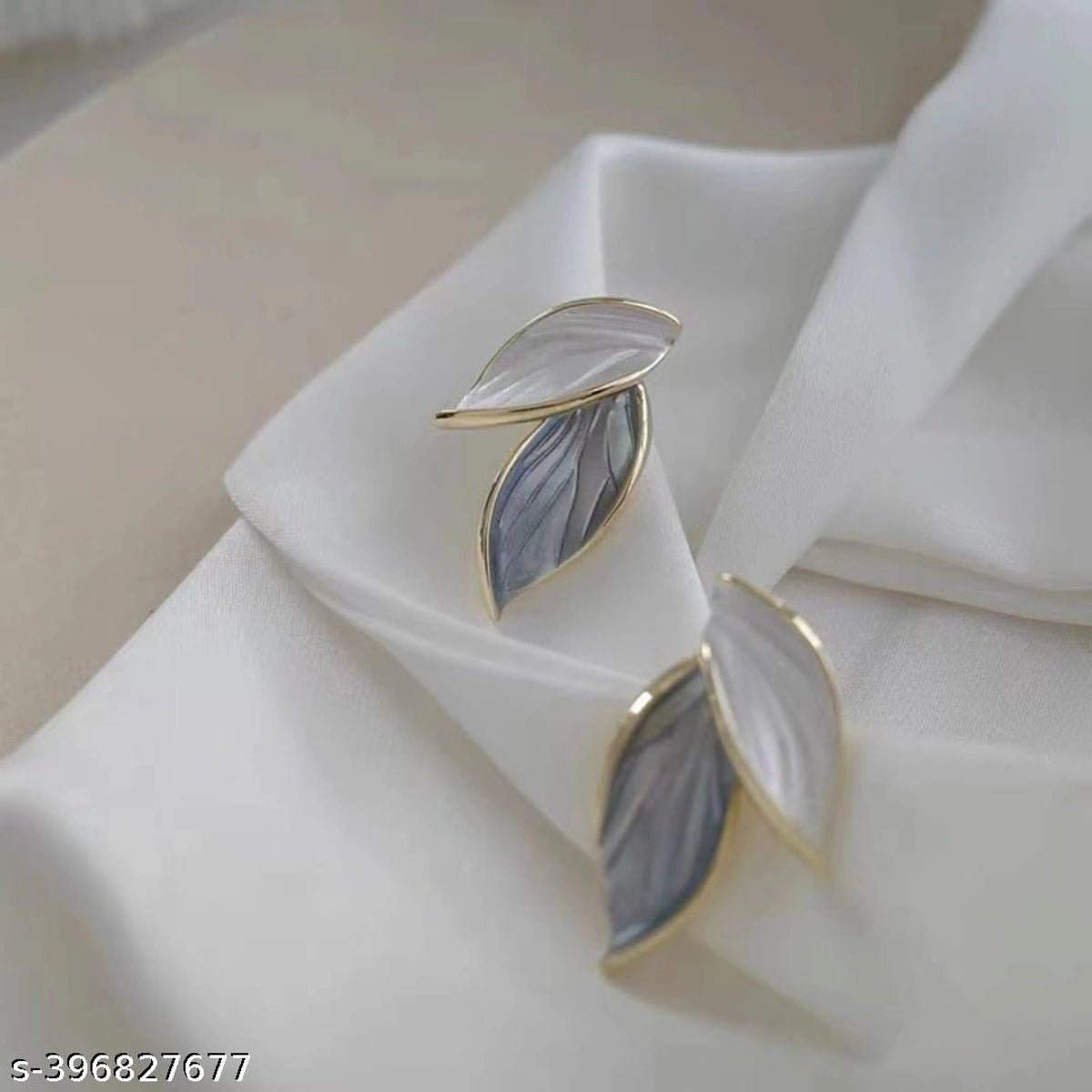 Elegant Leaf-Inspired Stud Earrings