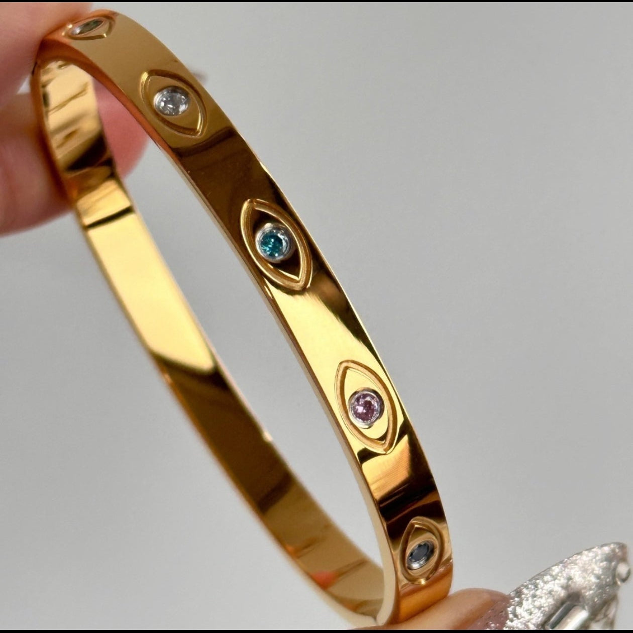 Aurora 18K Gold-Plated Evil Eye Bracelet
