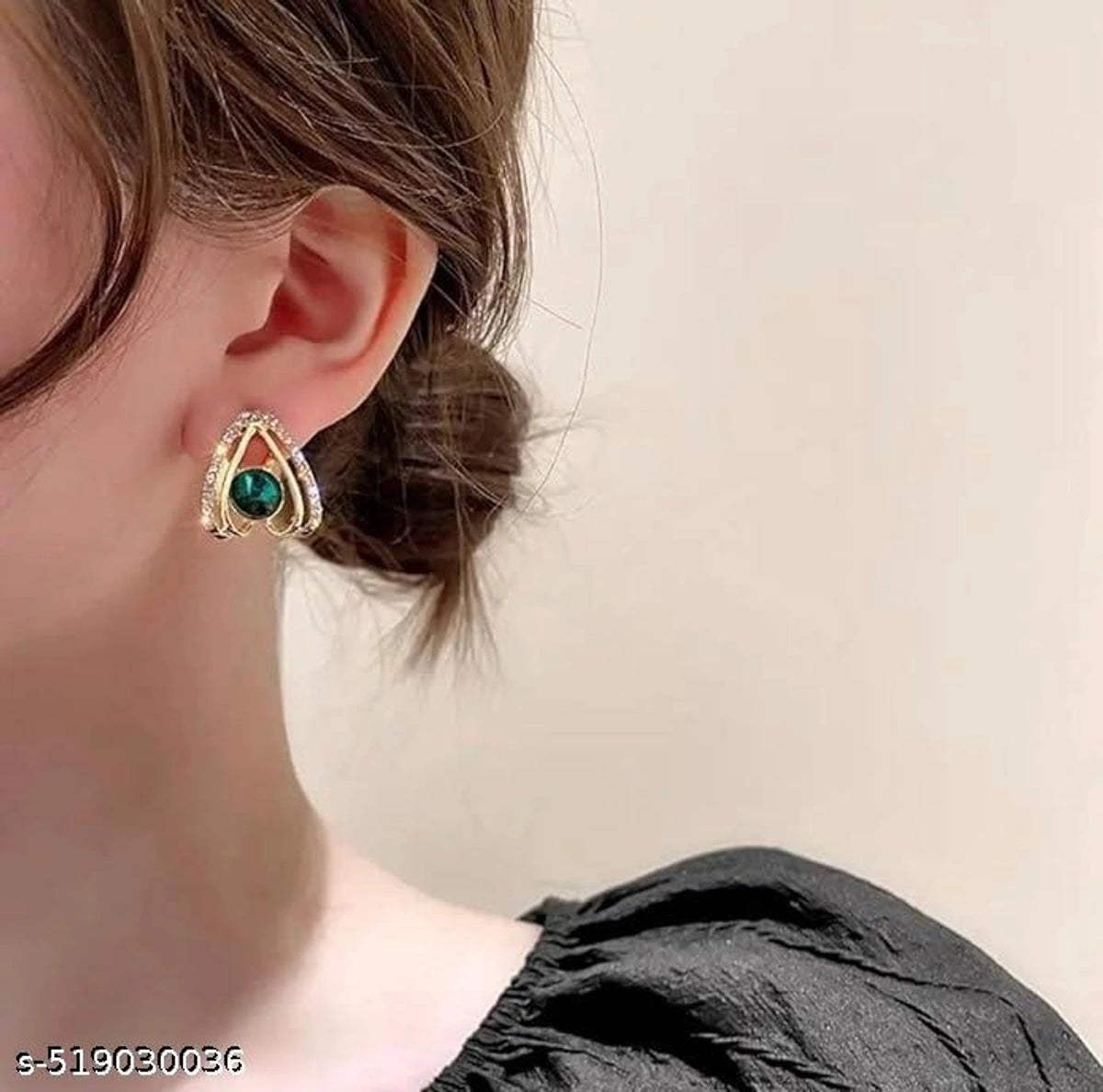 Elegant Emerald Crystal Drop Earrings 💚✨🌿