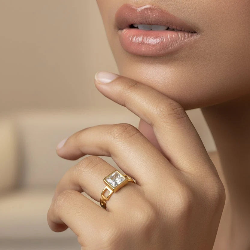 Mosaic Lumiere Square Ring