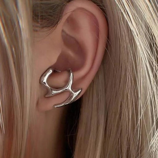 Bold Sculptural Ear Cuff Earrings ⚡🖤✨